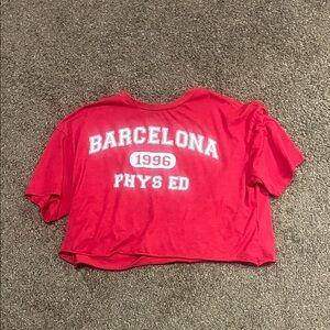 No Boundaries Red Crop Top